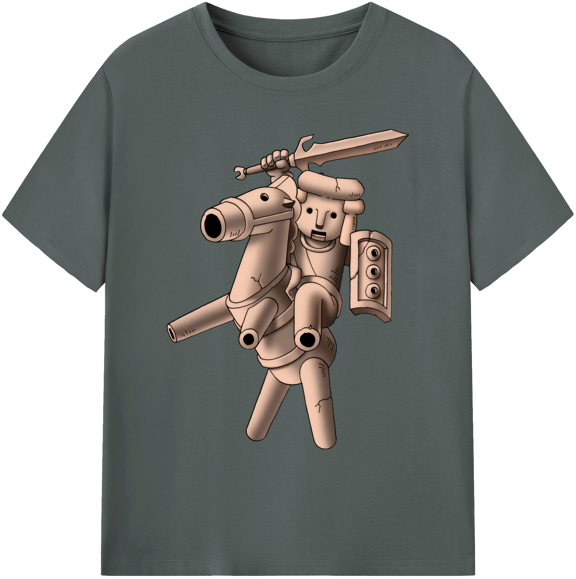 （画像用） ドラゴンクエスト Doragon Kuesuto Dragon Quest 綿100％ メンズ半袖Tシャツ｜肌触りやわらか＆通気性